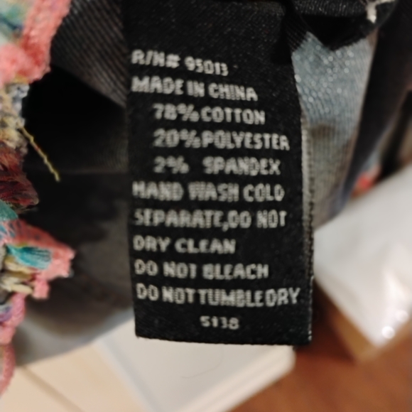 Mechant Blue Jean Jacket with Pink Embroidery - Picture 8 of 10